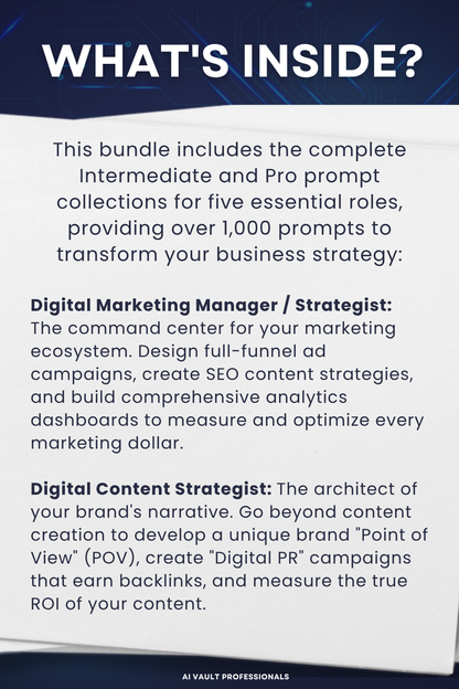 Business & Strategy Team Bundles Ai Prompts