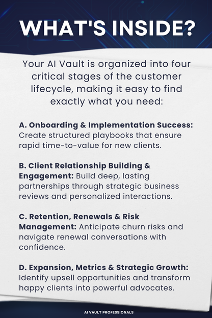 Customer Success Manager Ai Prompts - PRO