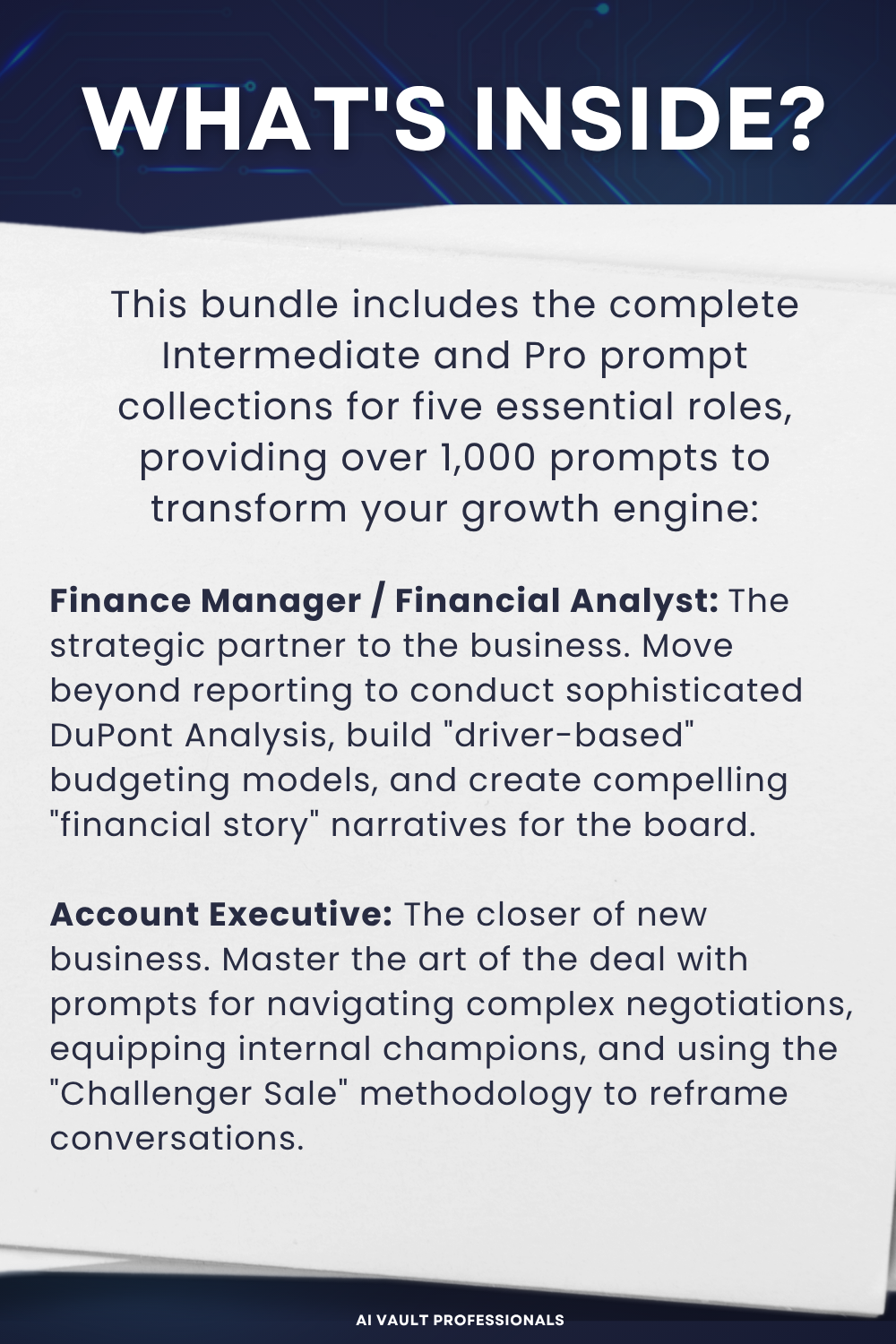 Finance & Customer Growth Team Bundles AI Prompts
