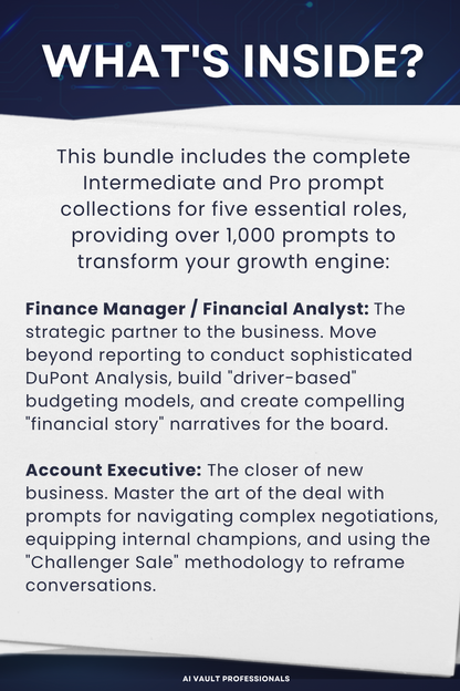 Finance & Customer Growth Team Bundles AI Prompts