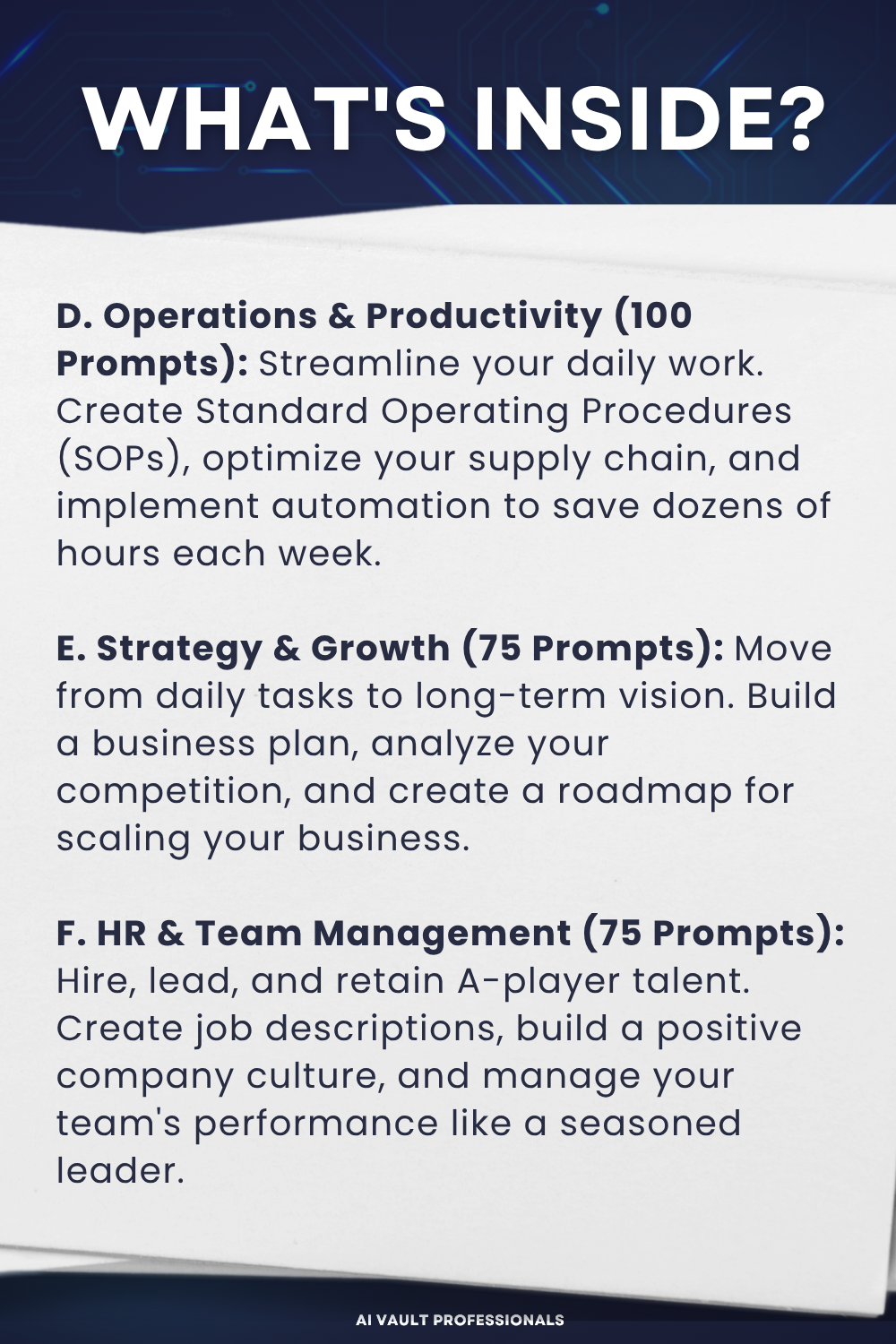 GOLDEN VAULT - The Complete 5,000+ AI Prompt Library for Business Owners